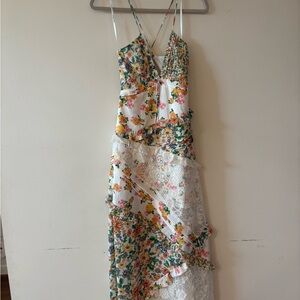 For Love And Lemons Floral Strappy Dress